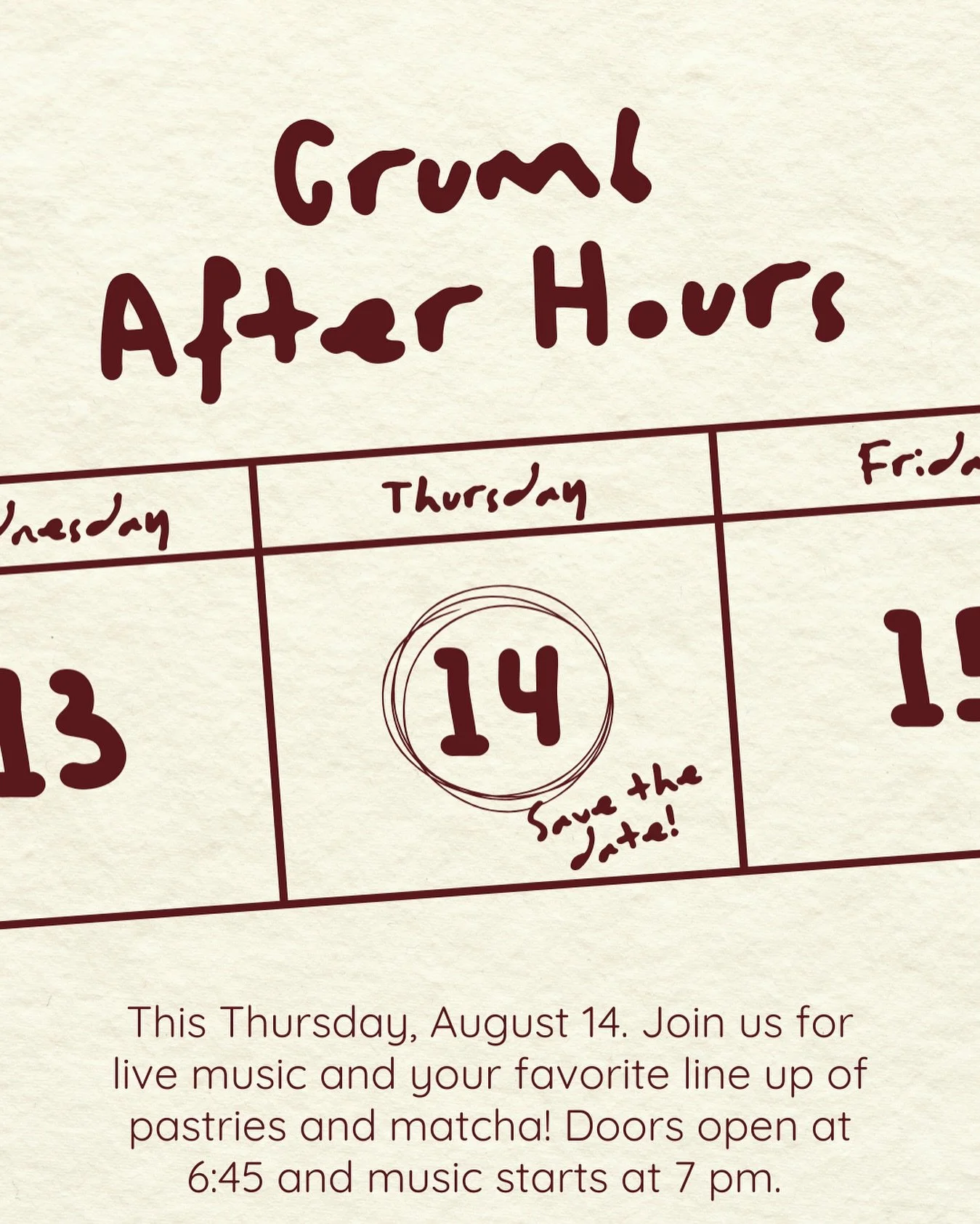 Crumb After Hours