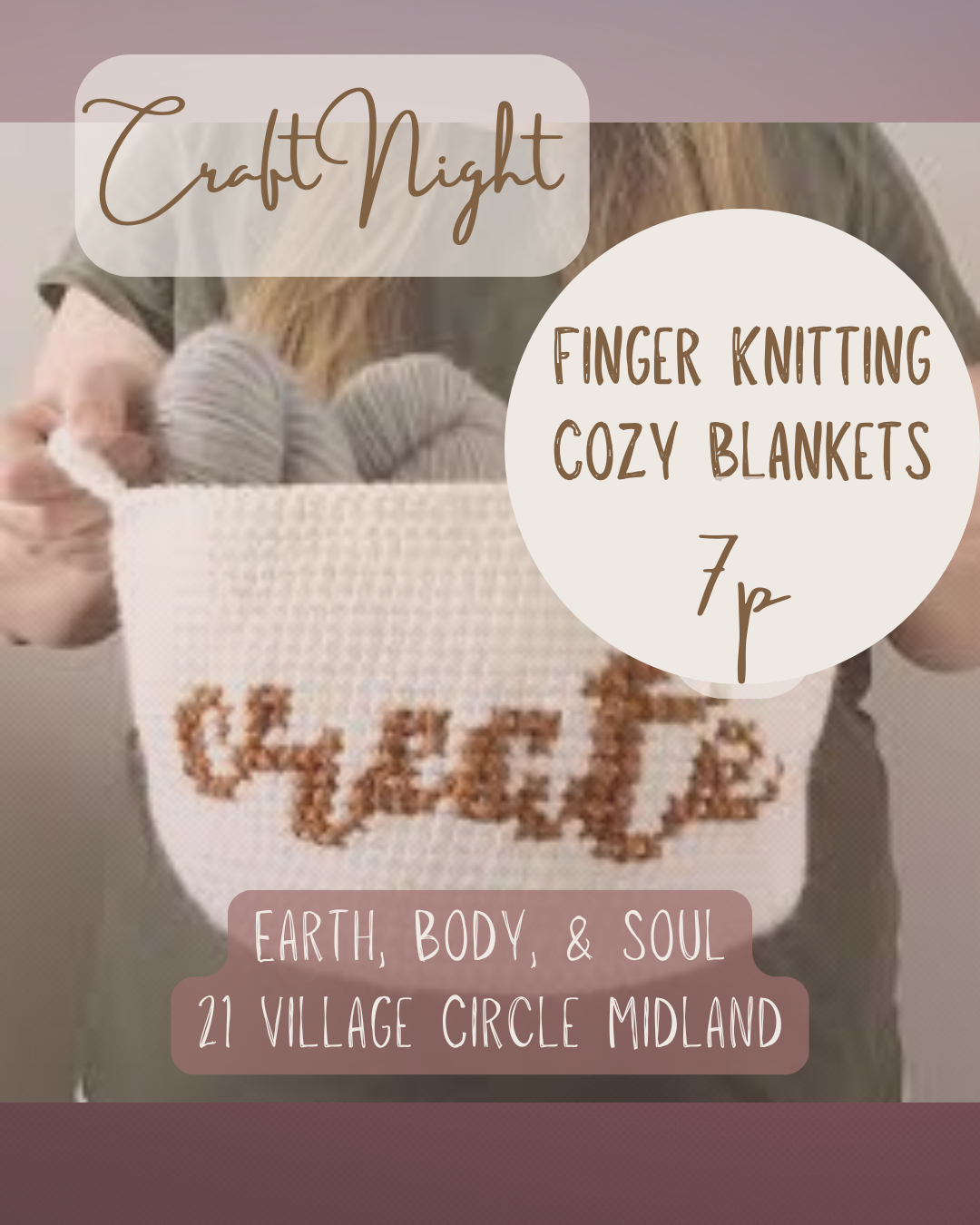 Craft Night: Creating Finger Knitted Blankets