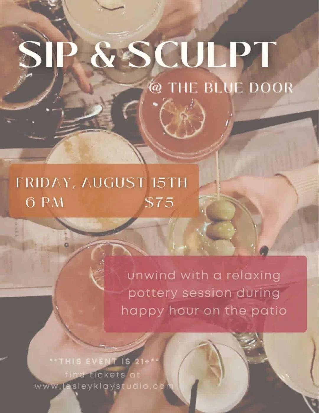Sip & Sculpt Pottery Workshop