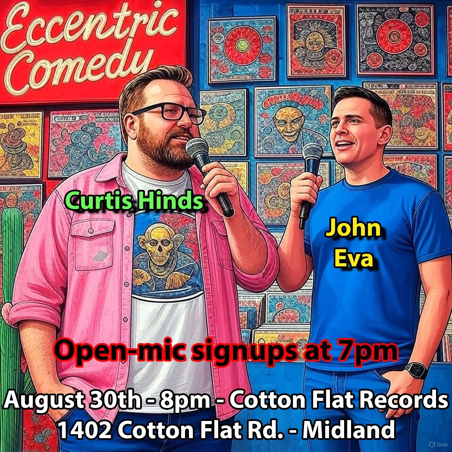 Eccentric Comedy presents Curtis Hinds featuring John Eva