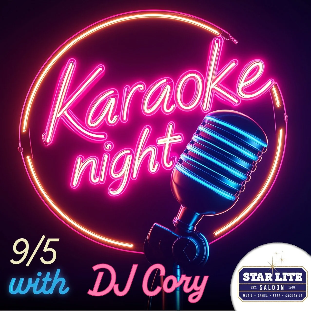 Karaoke Night w/ DJ Cory @ Star Lite Saloon!