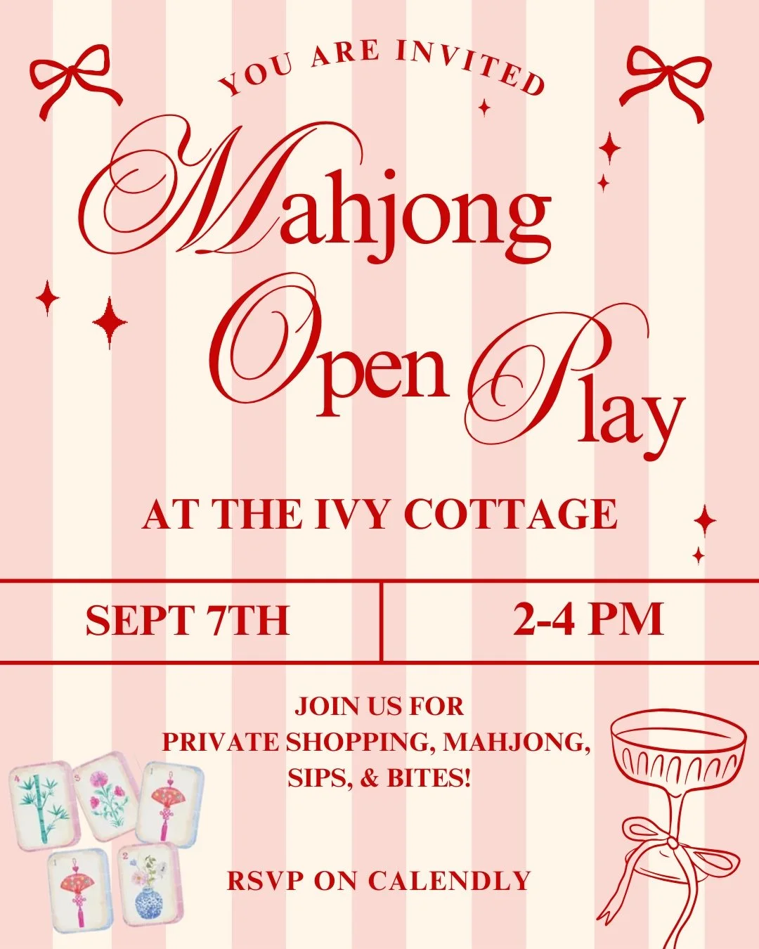 Mahjong at The Ivy Cottage