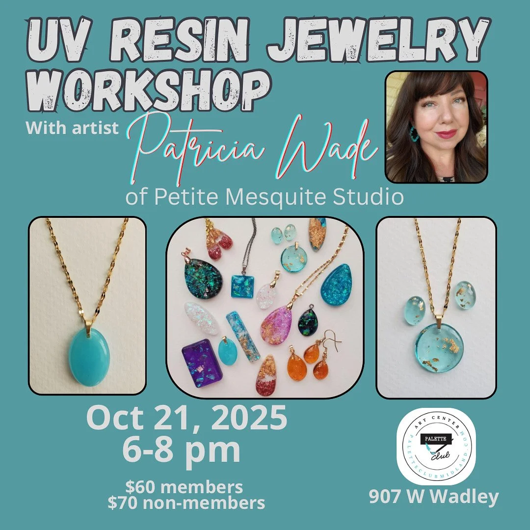 UV Resin Jewelry Workshop with Artist Patricia Wade