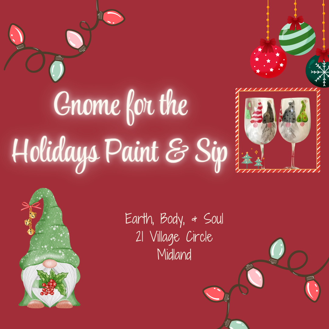 Gnome for the Holidays Paint &amp; Sip