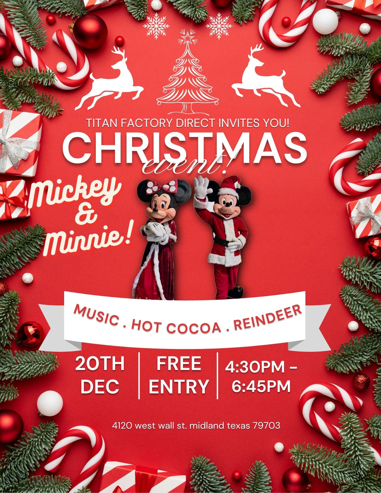 Hot Cocoa with Mickey & Minnie!! Live Music by Texicans!