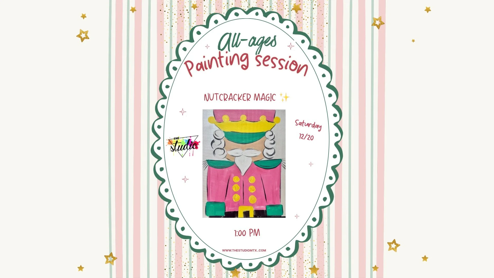 All-Ages Painting Session: Nutcracker Magic 