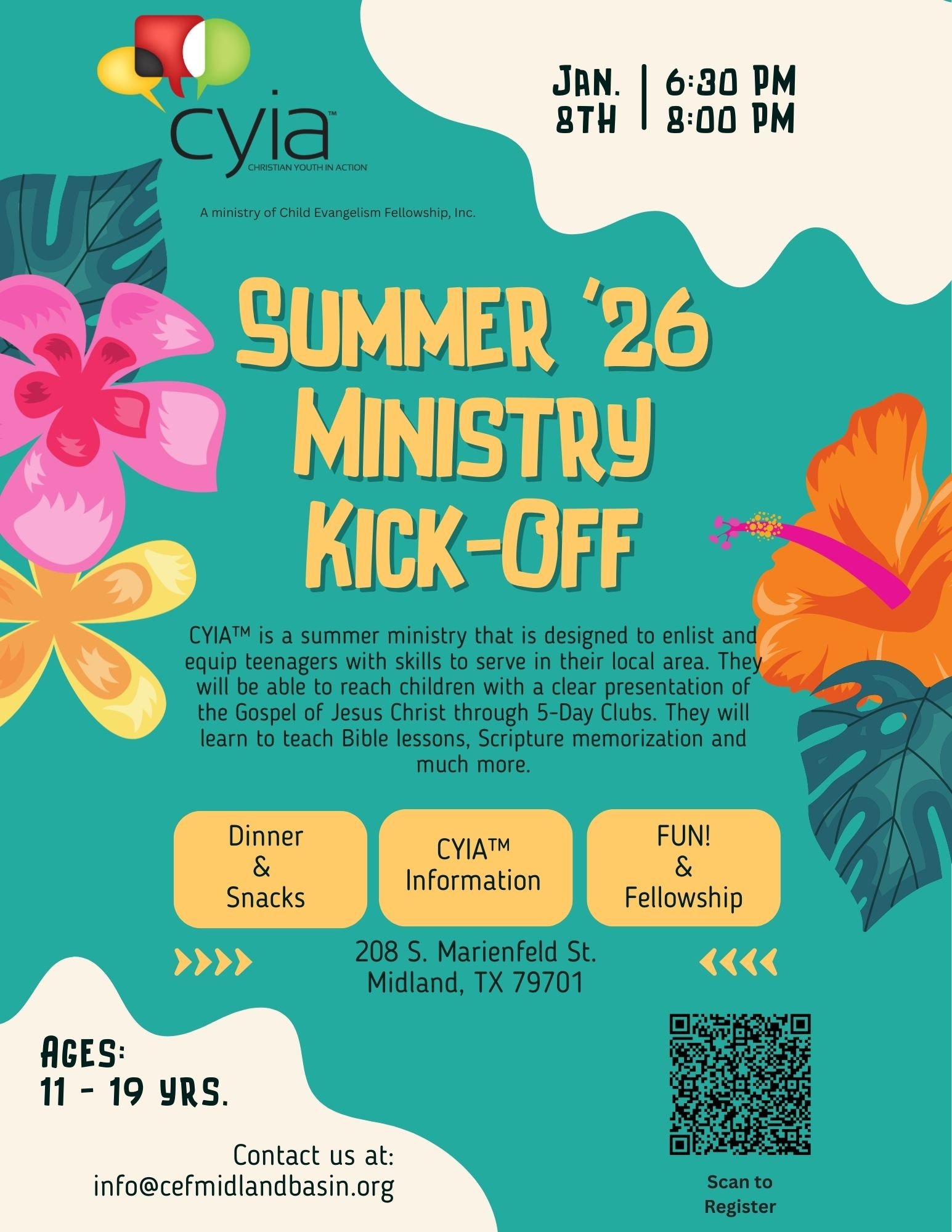 CYIA 2026 Summer Ministry Kick-Off