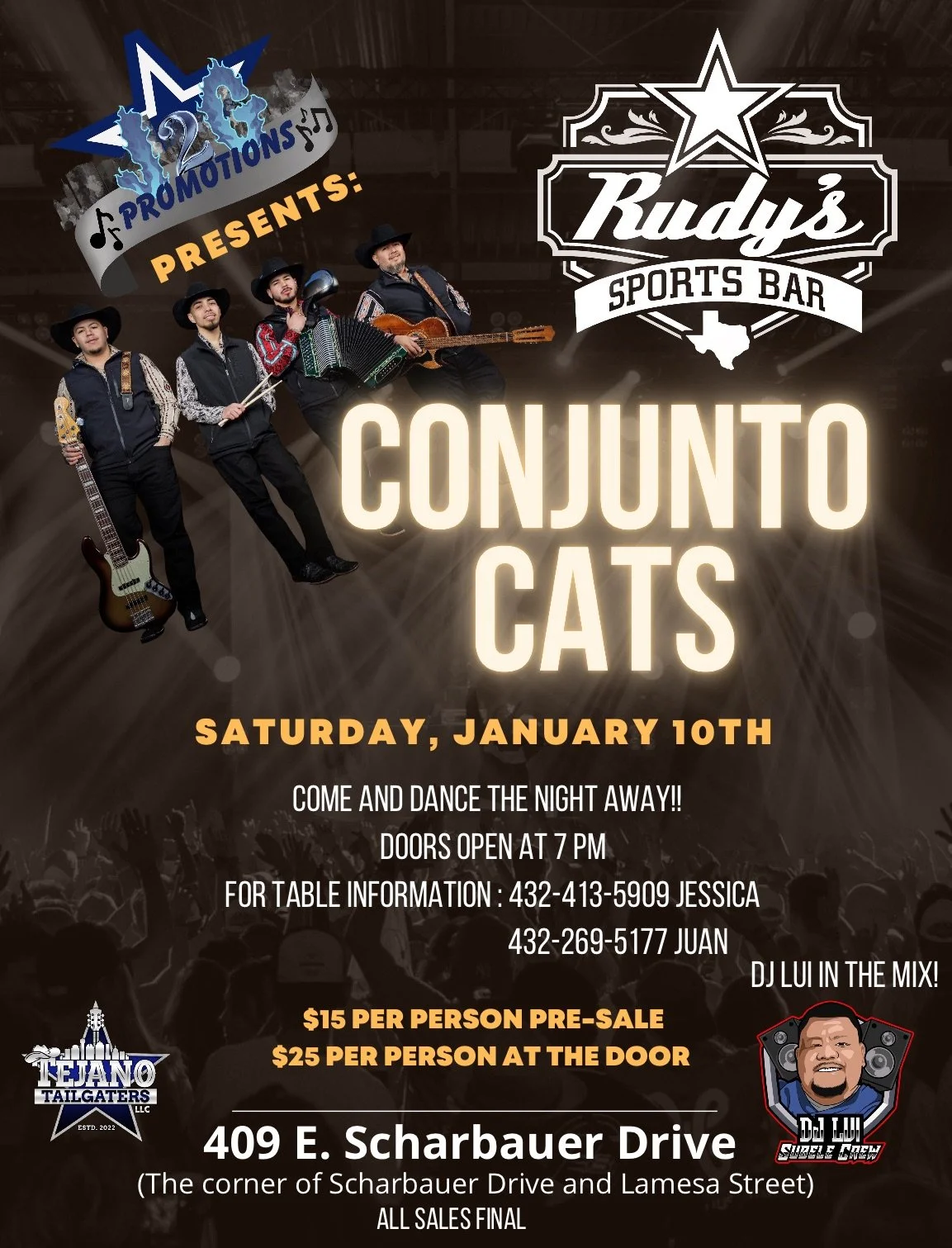 Conjunto Cats at Rudy’s Bar