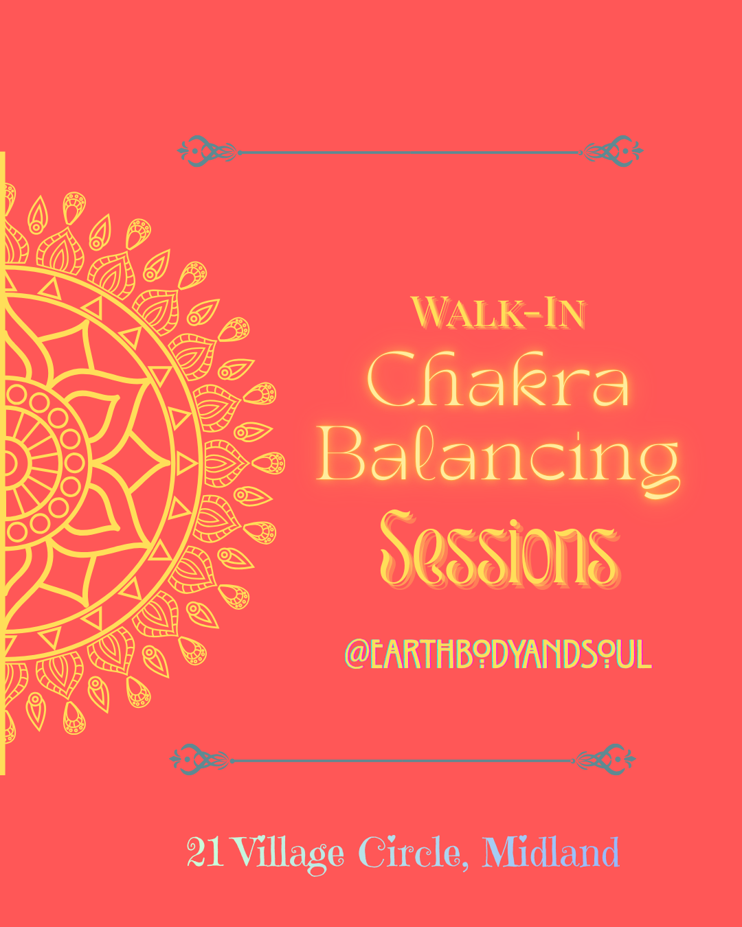 Walk-In Chakra Balancing Sessions