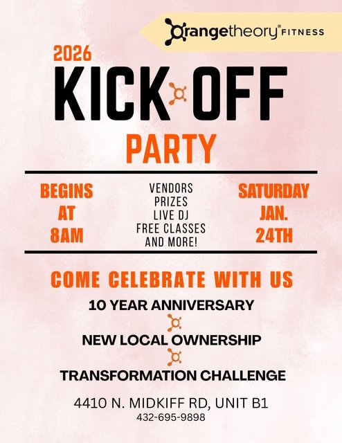 Orangetheory Midland 2026 Kickoff Party