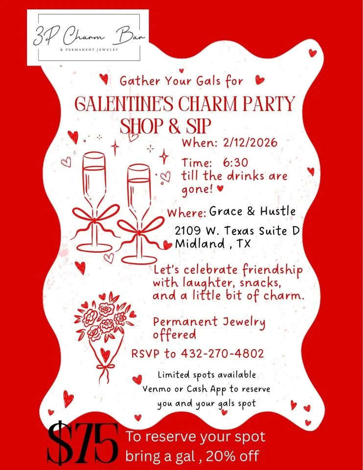 3P Charm Bar and Permanent Jewlery