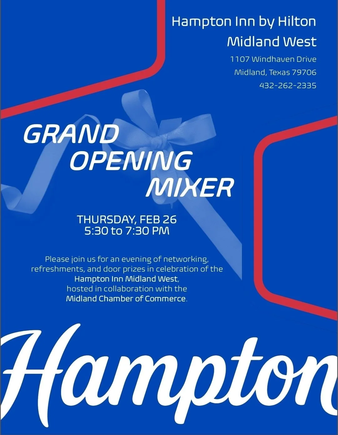 Hampton Inn Midland West Grand Opening