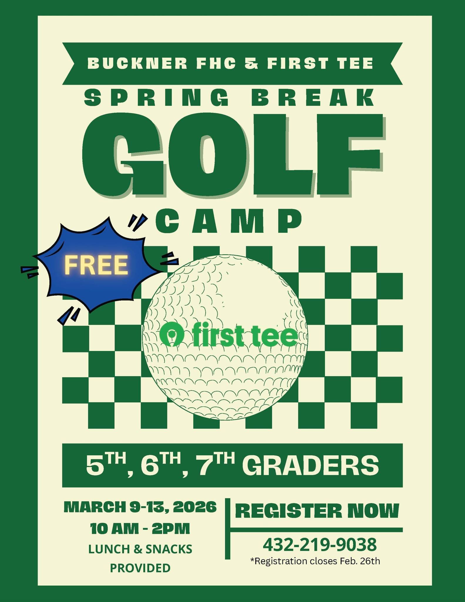 First Tee Midland - Golf Camp for Kids