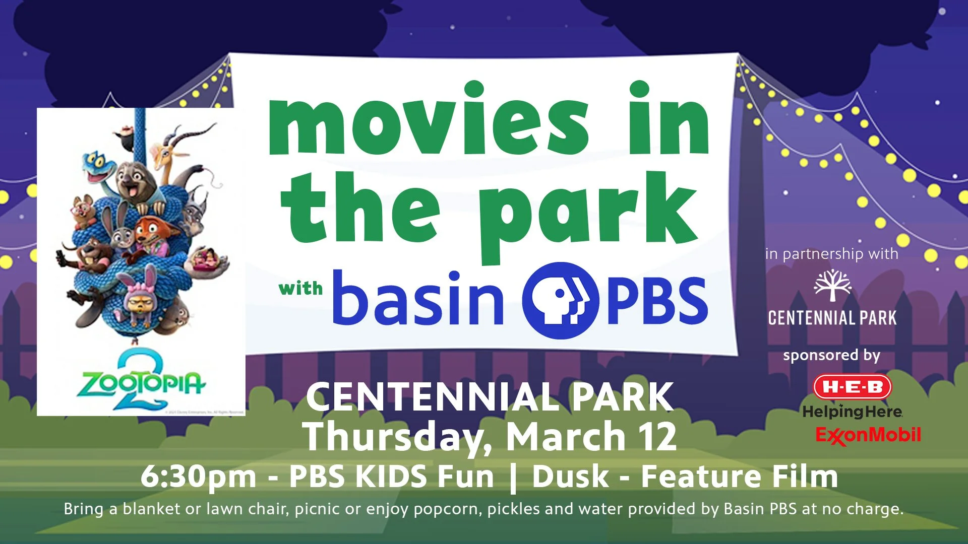 Movies in the Park - Spring Break Edition