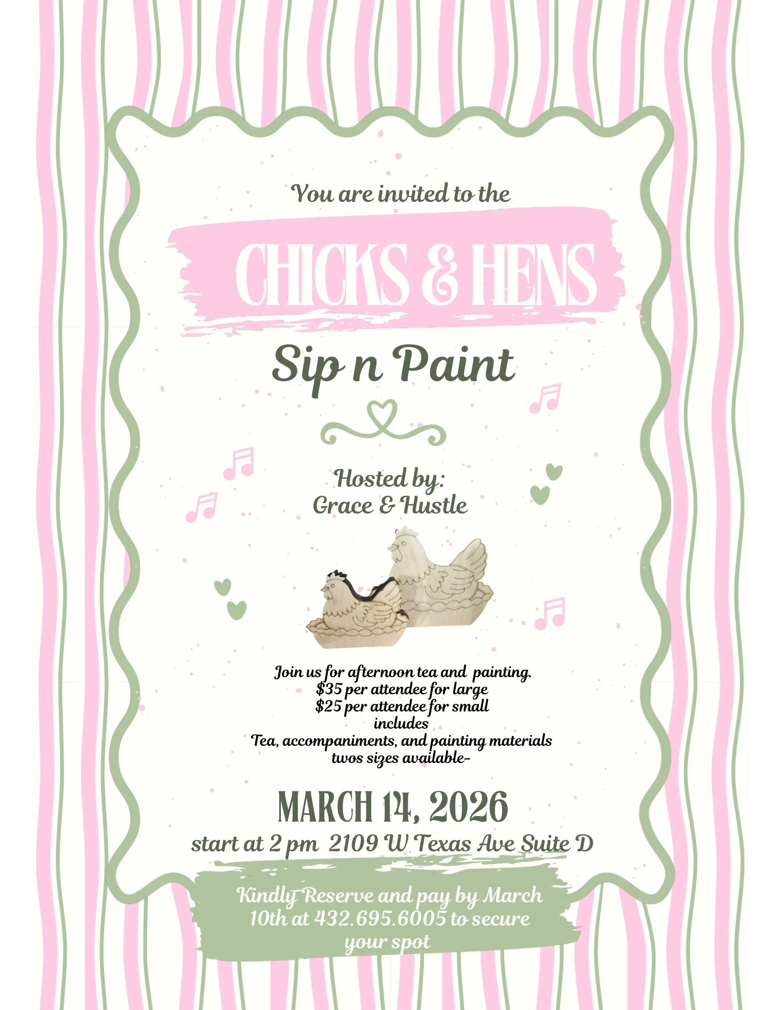 Chicks & Hens Painting Tea Party 