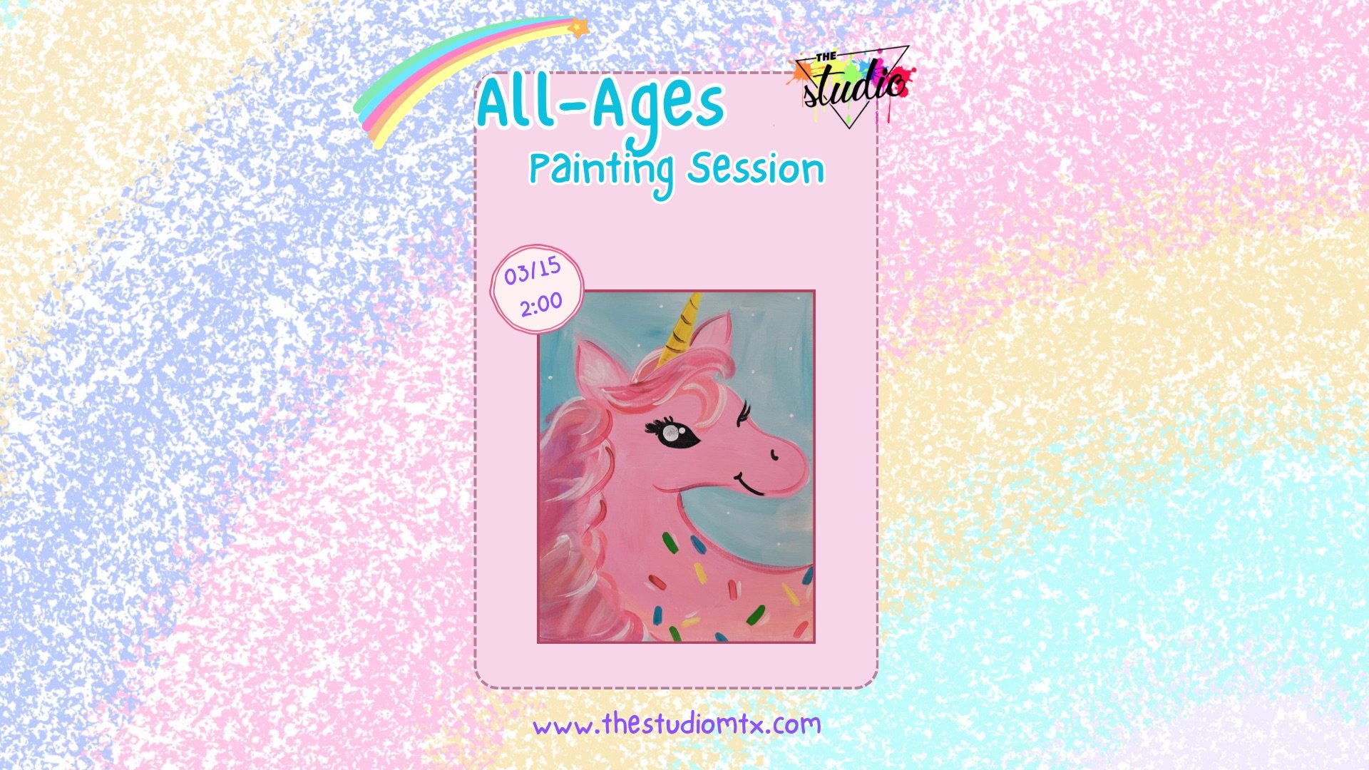 All-Ages Painting Session: Confetti Dreams Unicorn 