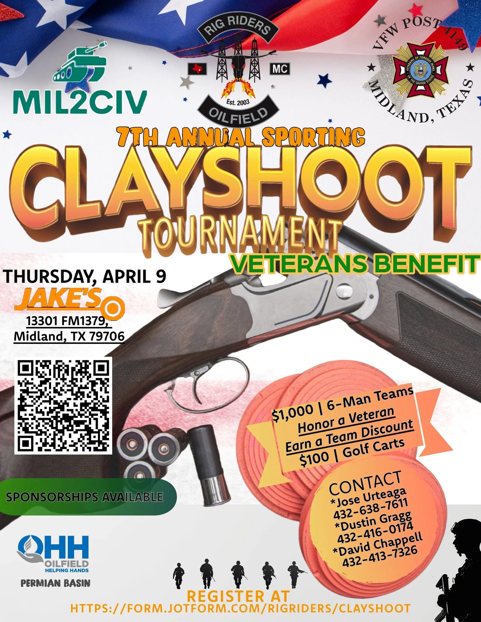 RRMC 7th Annual Clayshoot for Vets!