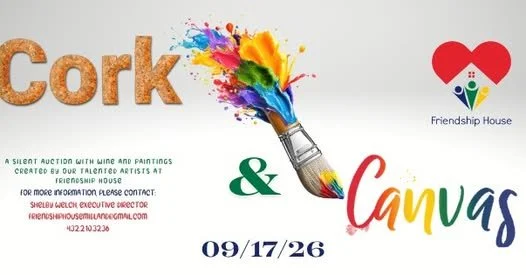 Cork & Canvas 2026 - Supporting Friendship House