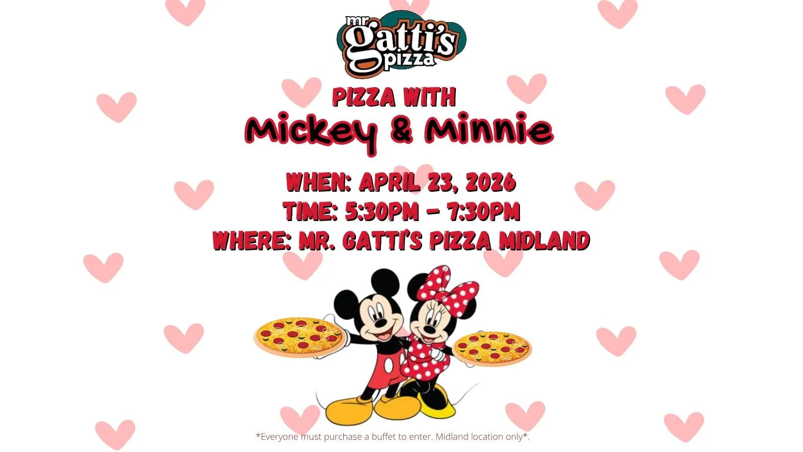 Pizza with Mickey & Minnie Night 
