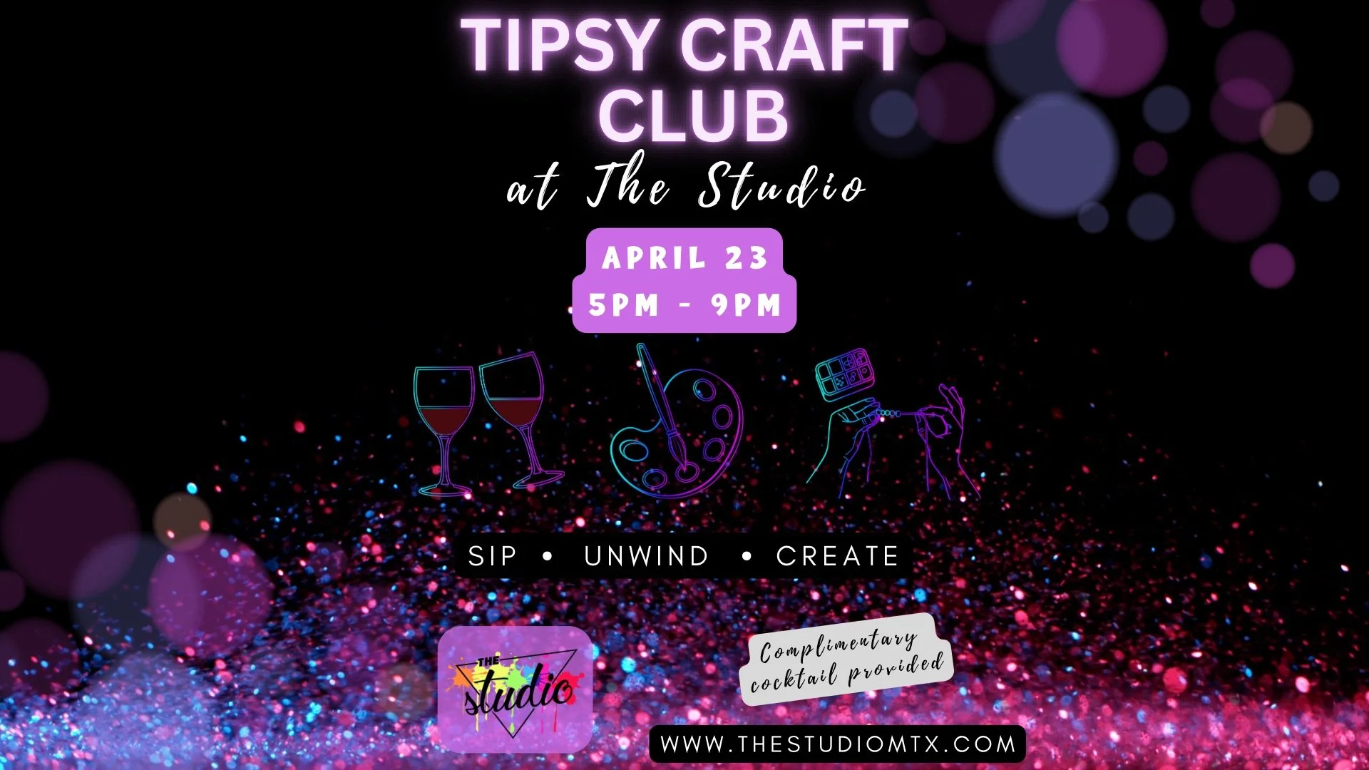Tipsy Craft Club Night at The Studio 