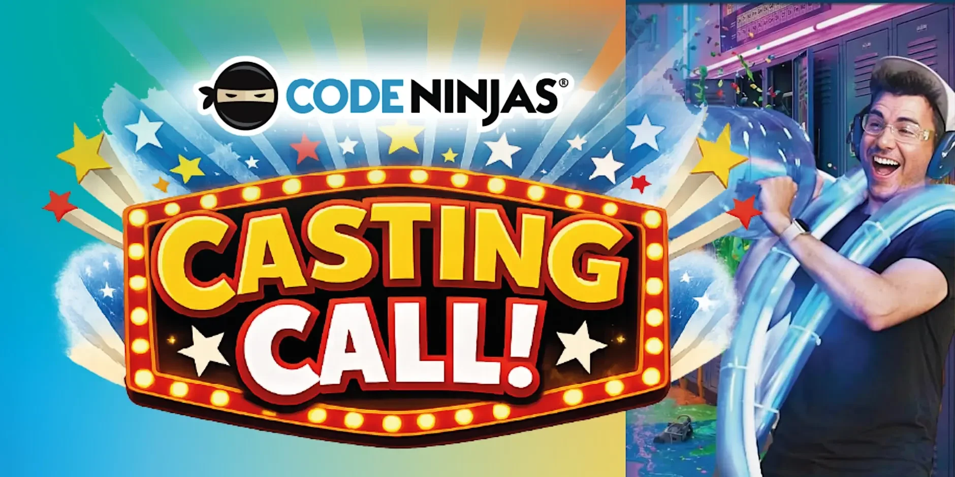 Midland's Kids Netflix Show Casting Call at Code Ninjas for Mark Rober/CrunchLabs