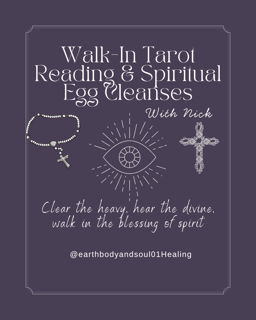 Walk-In Tarot Readings & Spiritual Egg Cleanses