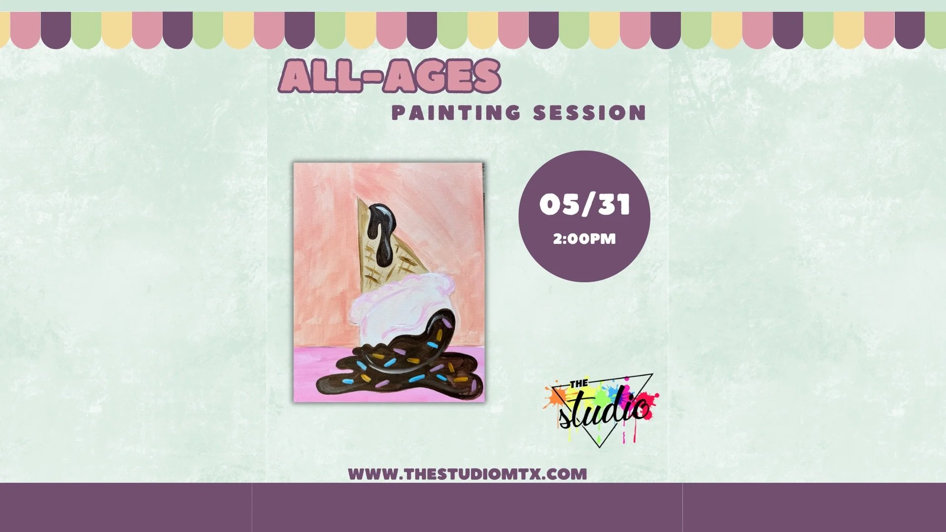 All-Ages Painting Session: Ice Cream 