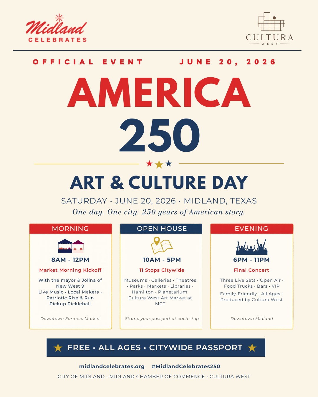 Midland Celebrates America 250 | Art &amp; Culture Day