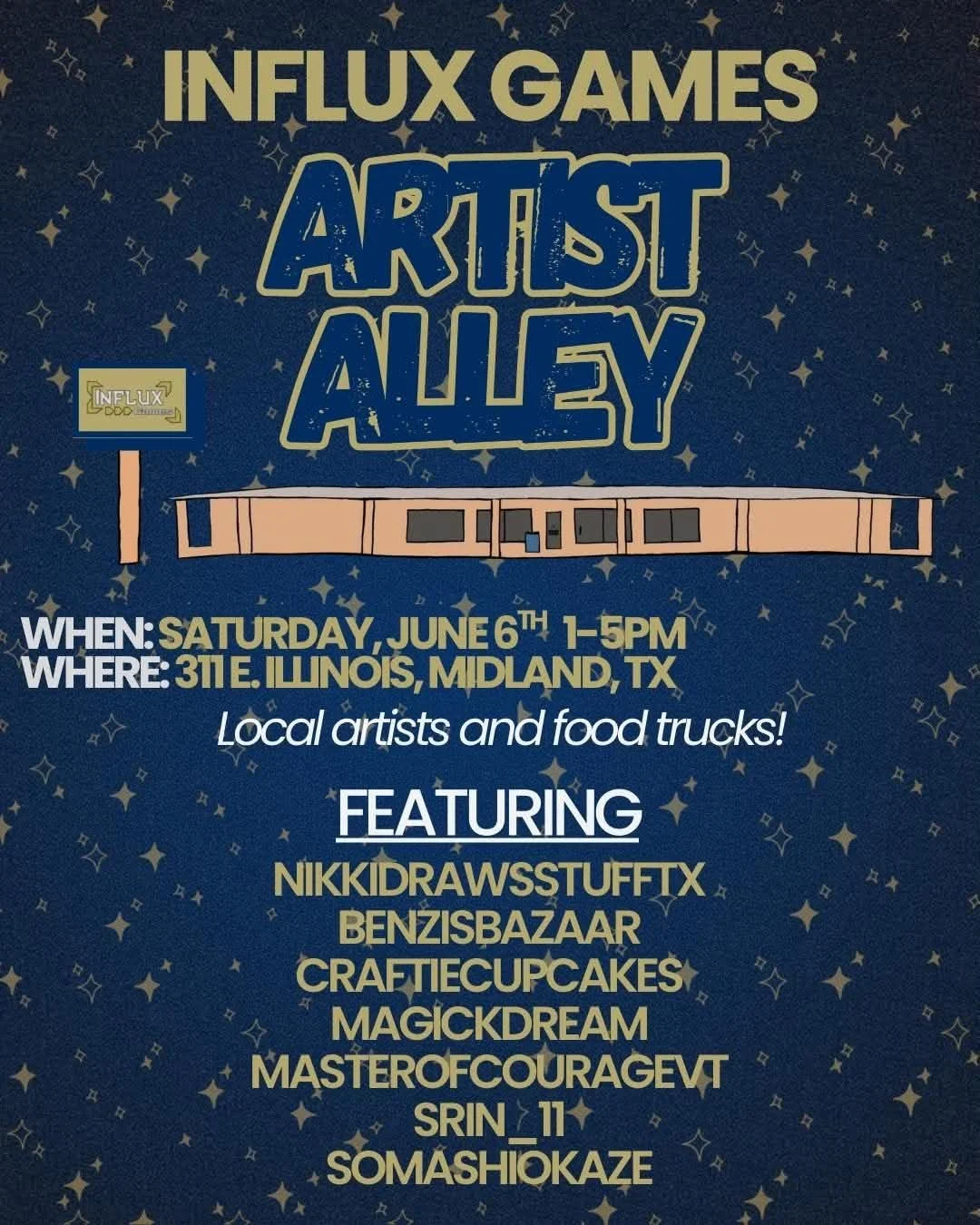 Influx Games' Artist Alley
