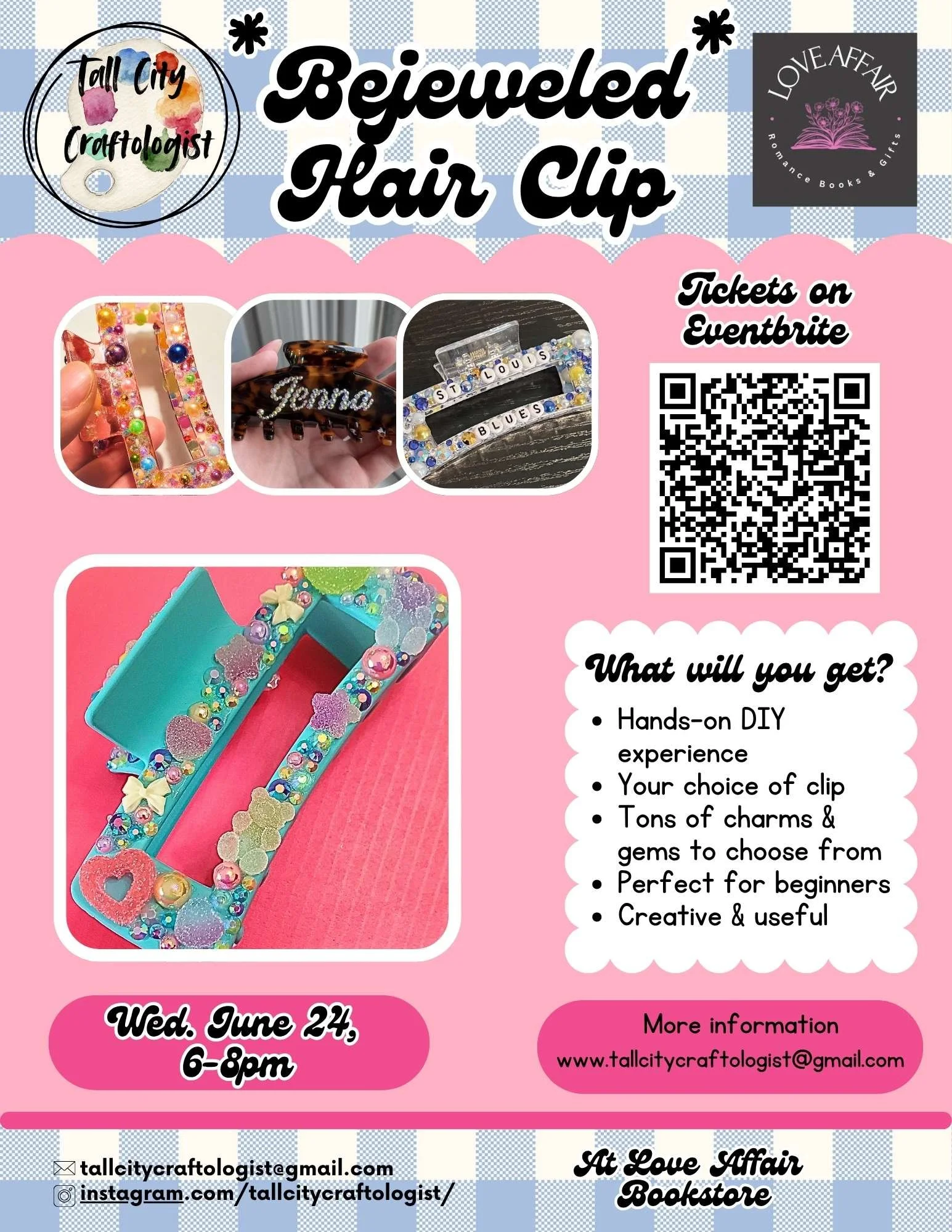 Bejeweled Claw Clips
