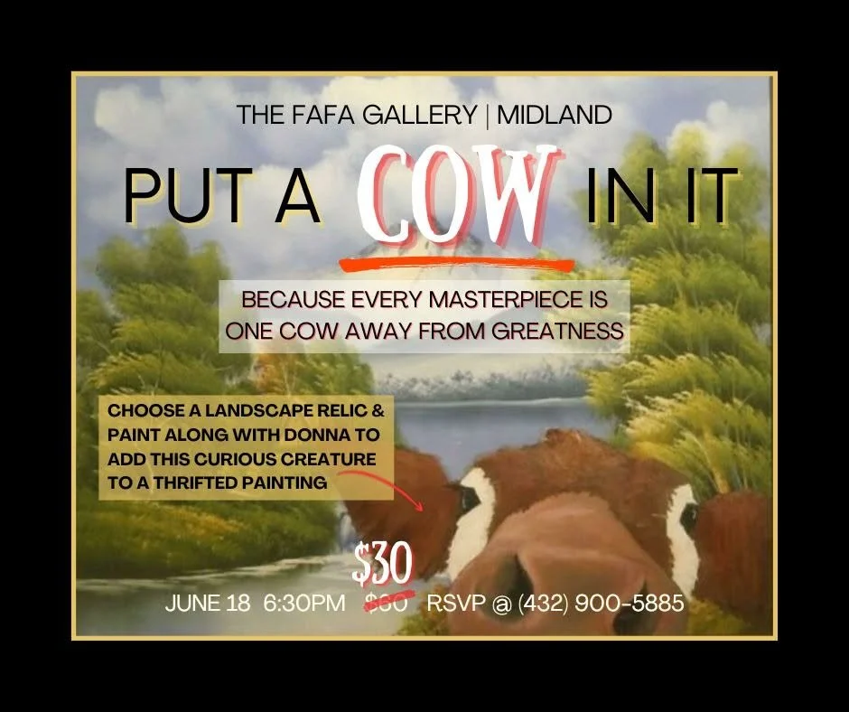 Put a Cow in it Painting Experience 