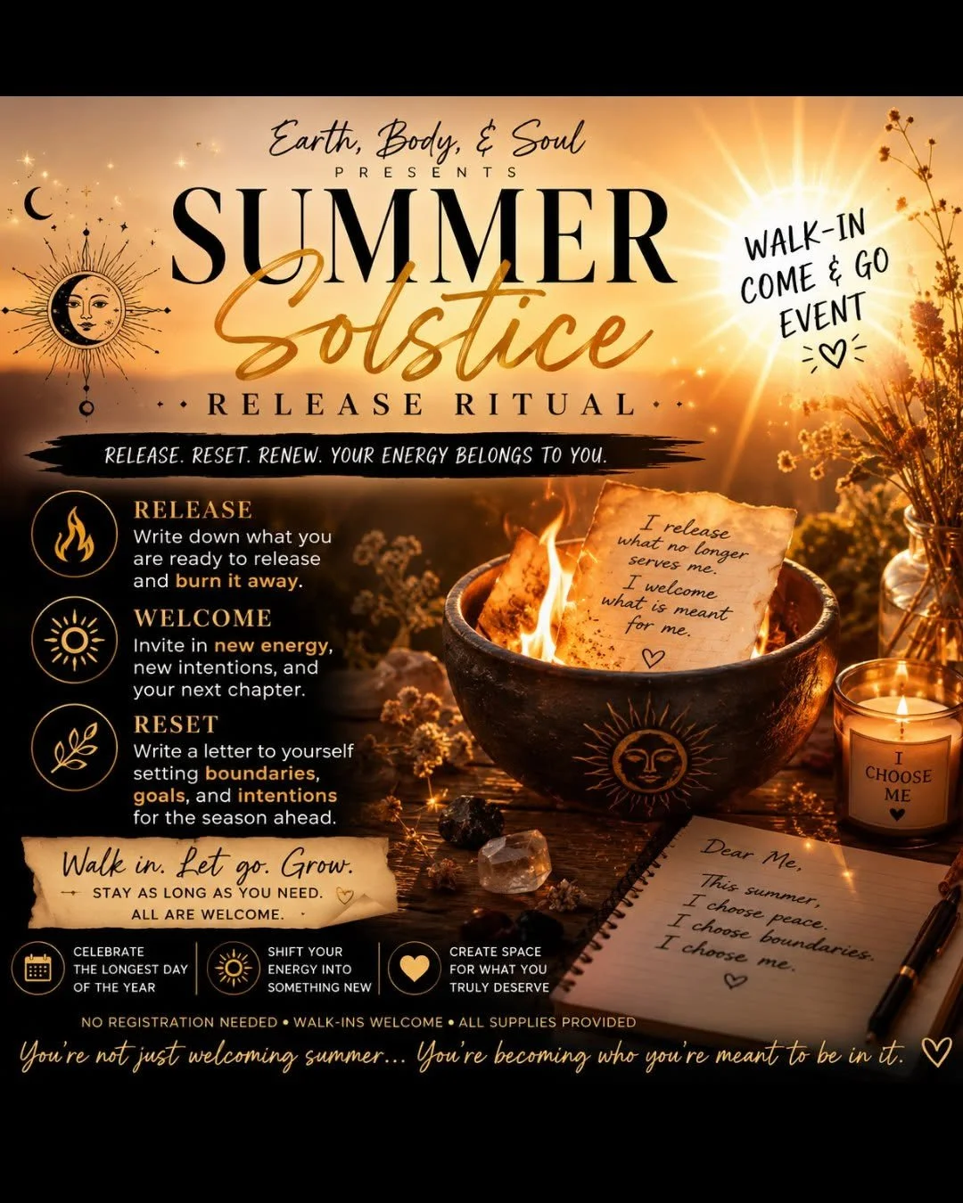 Summer Solstice Fire Release Ritual