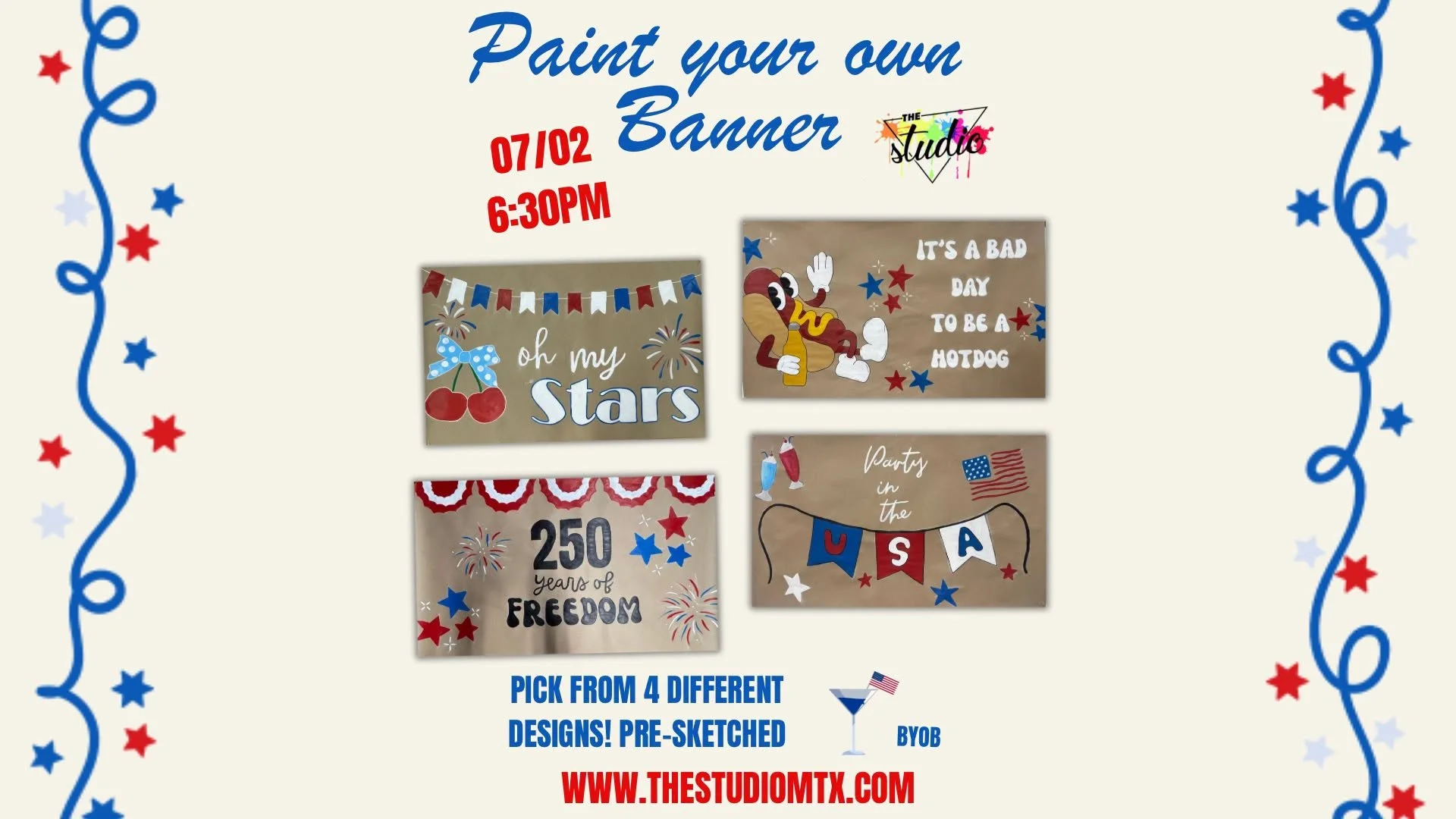 Paint Your Own Banner Night 