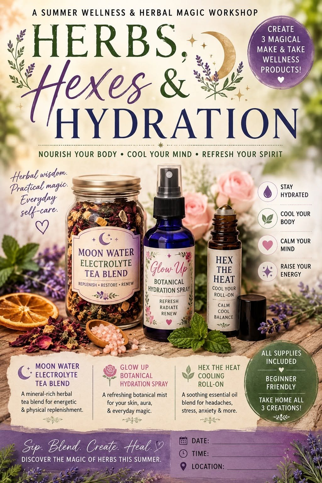 Herbs, Hexes & Hydration