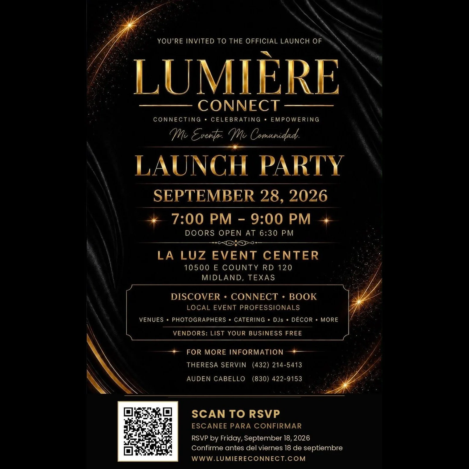 Lumière Connect Launch Party - Permian Basin Event Vendor Marketplace
