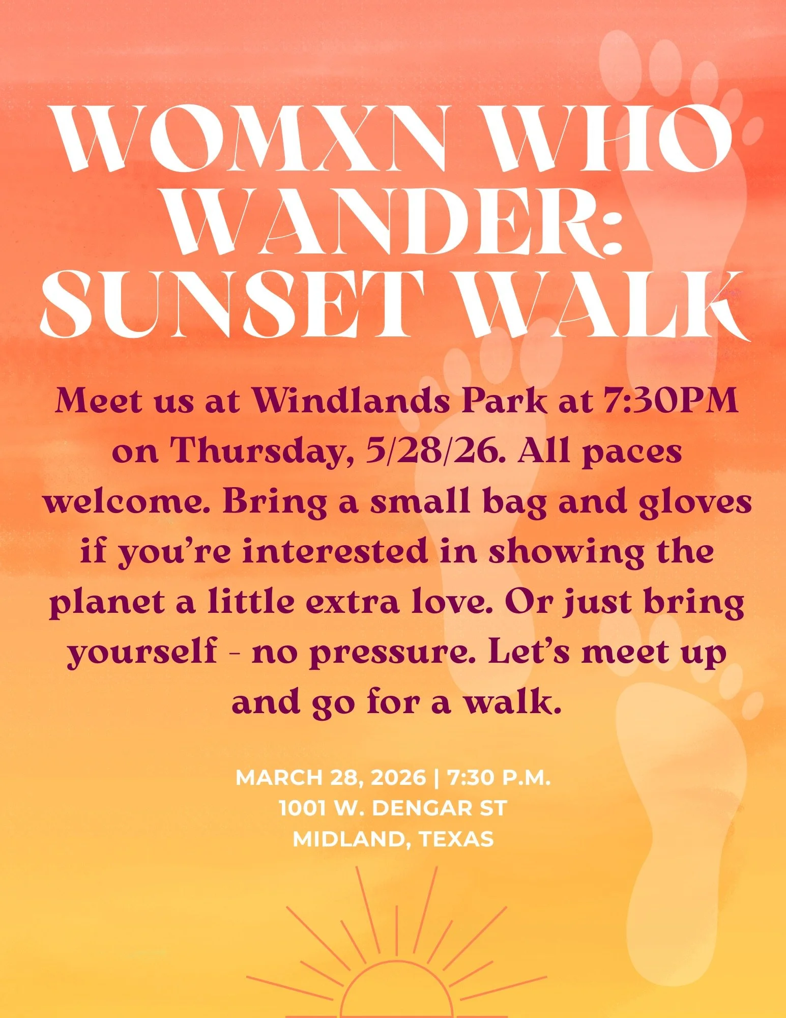 Womxn Who Wander - Sunset Walk
