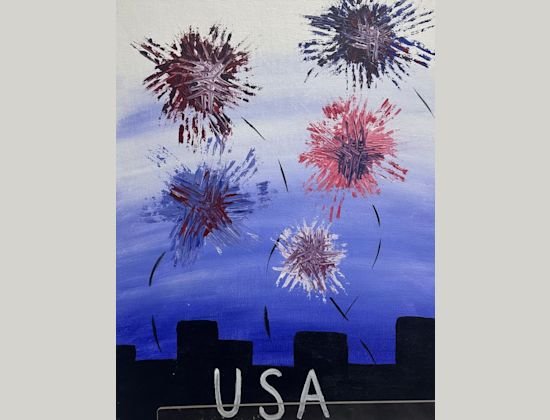 All Ages Painting Session - Party in the USA 🎇 🇺🇸 at The Studio