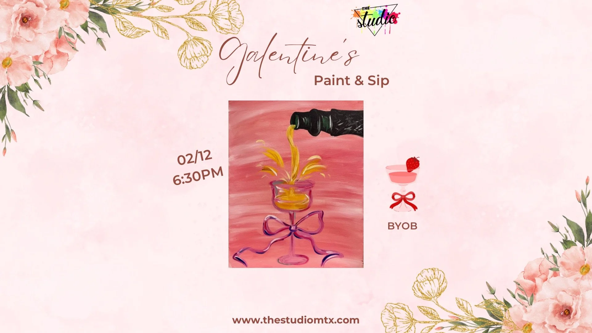 Paint & Sip: Champagne Toast