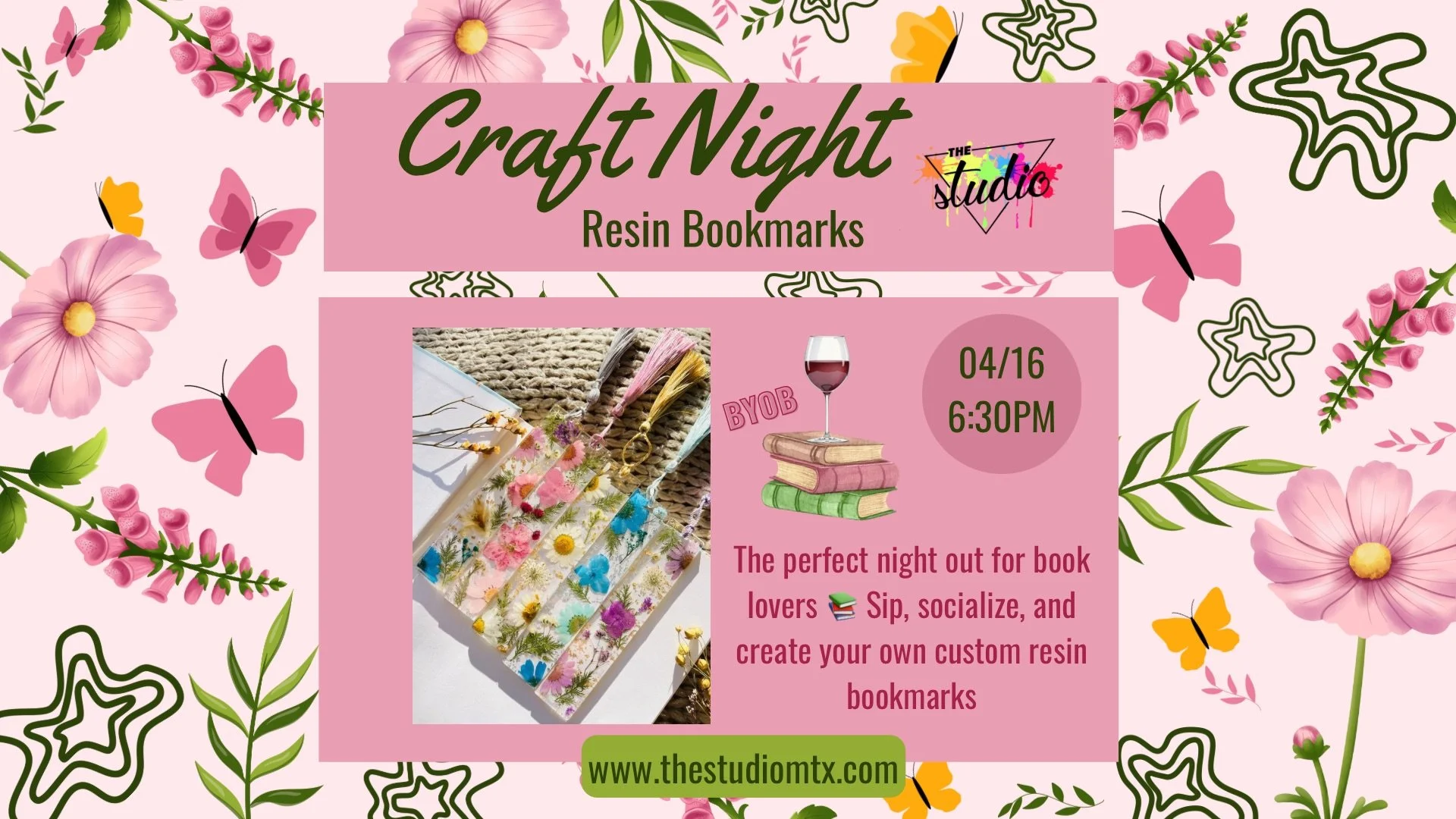 Craft Night: Resin Bookmarks