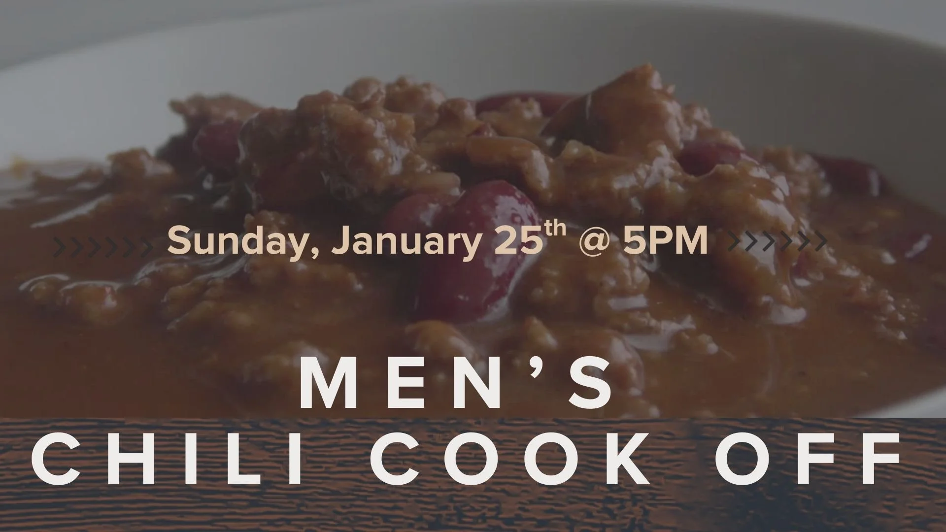 Men’s Chili Cook Off