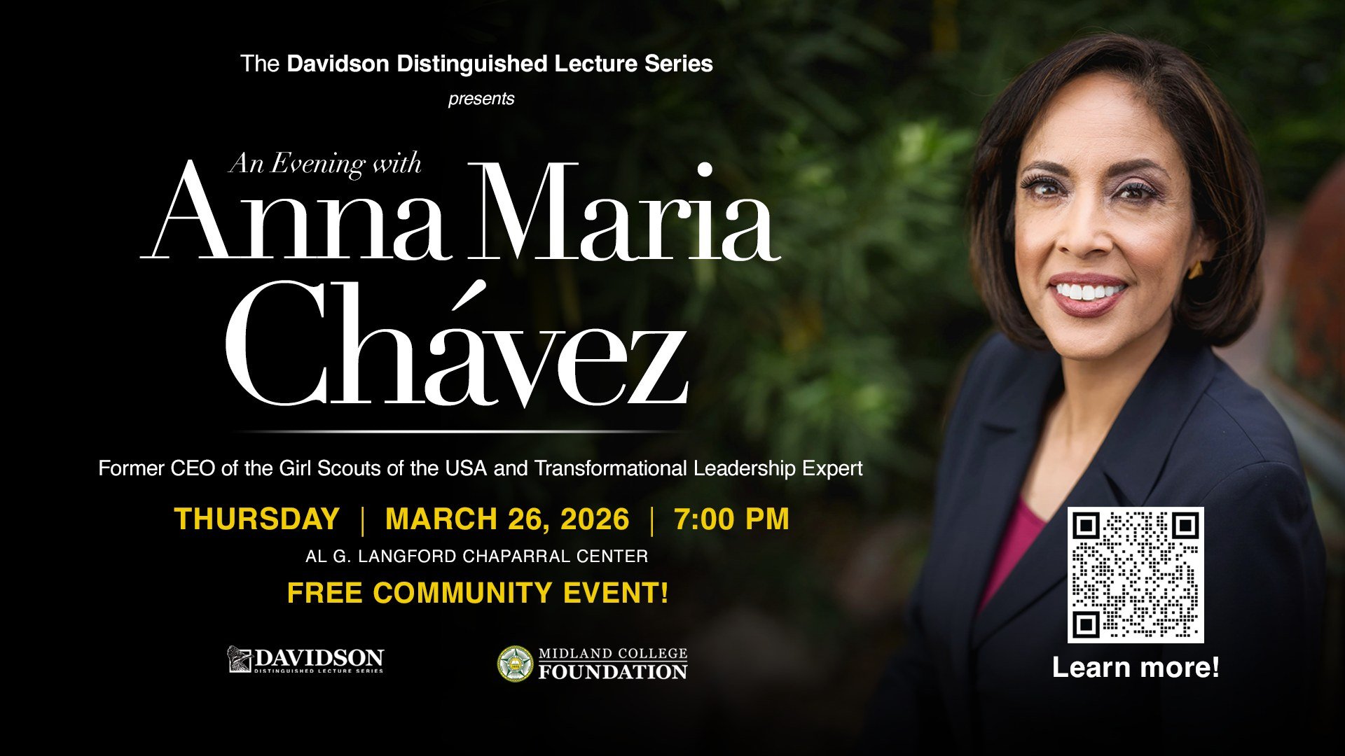 Davidson Distinguished Lecture Series: Anna Maria Chávez