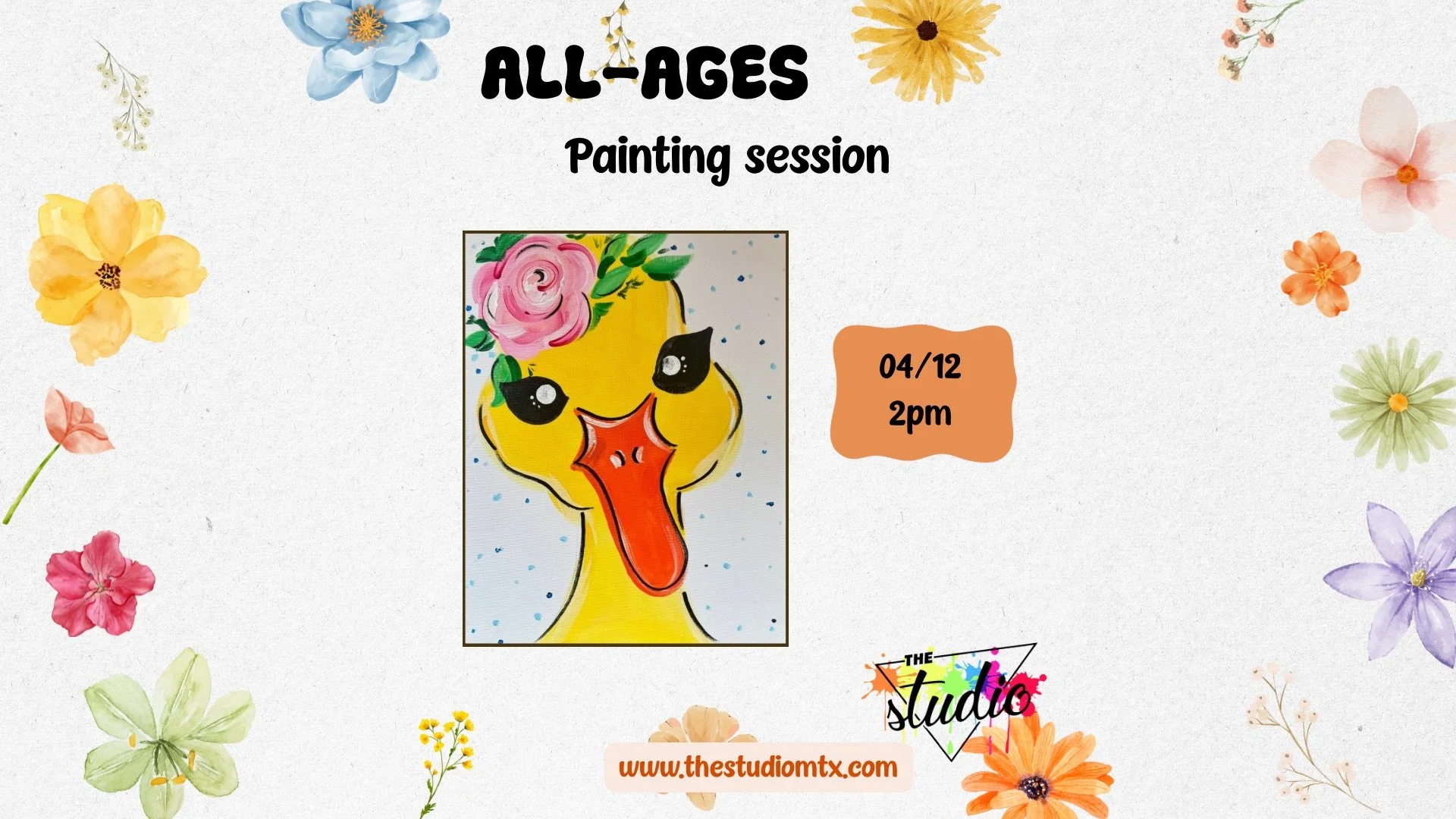 All-Ages Painting Session: Springtime Sweetie