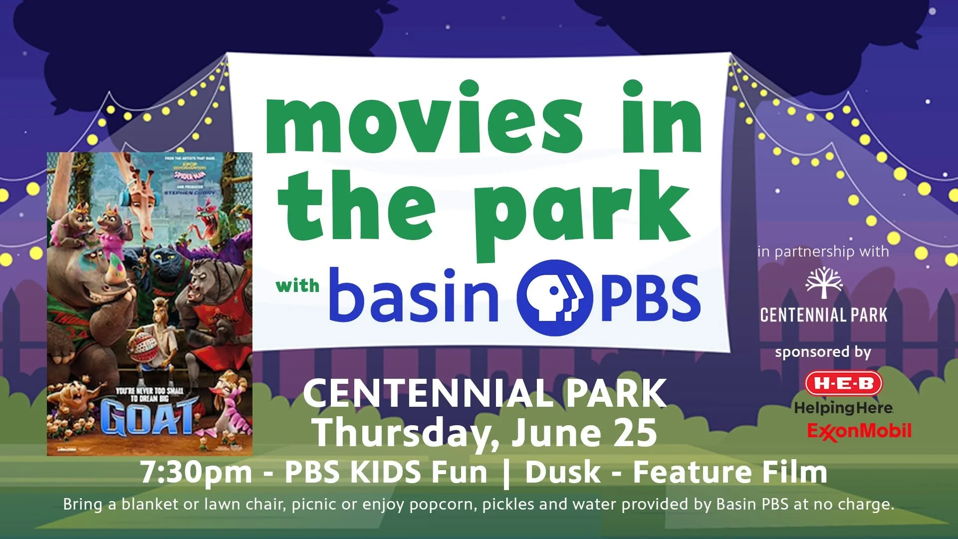 Movies in the Park - An Underdog Story