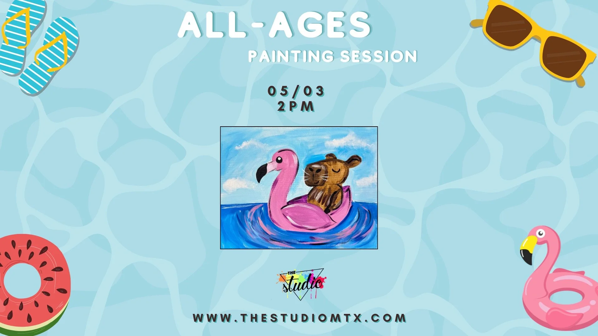 All-Ages Painting Session: Floatin’ with my bestie