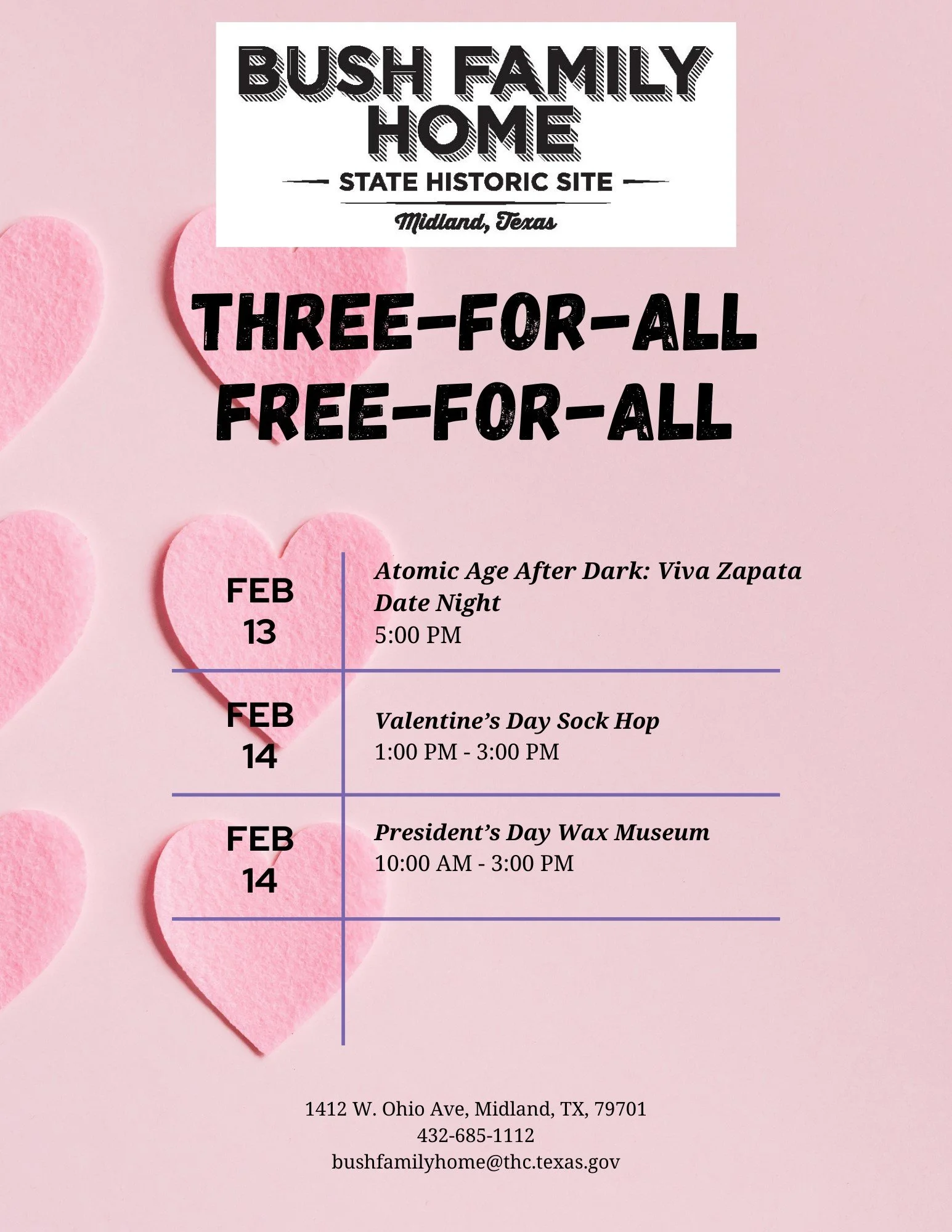 Bush Family Home Three-For-All Free-For-All