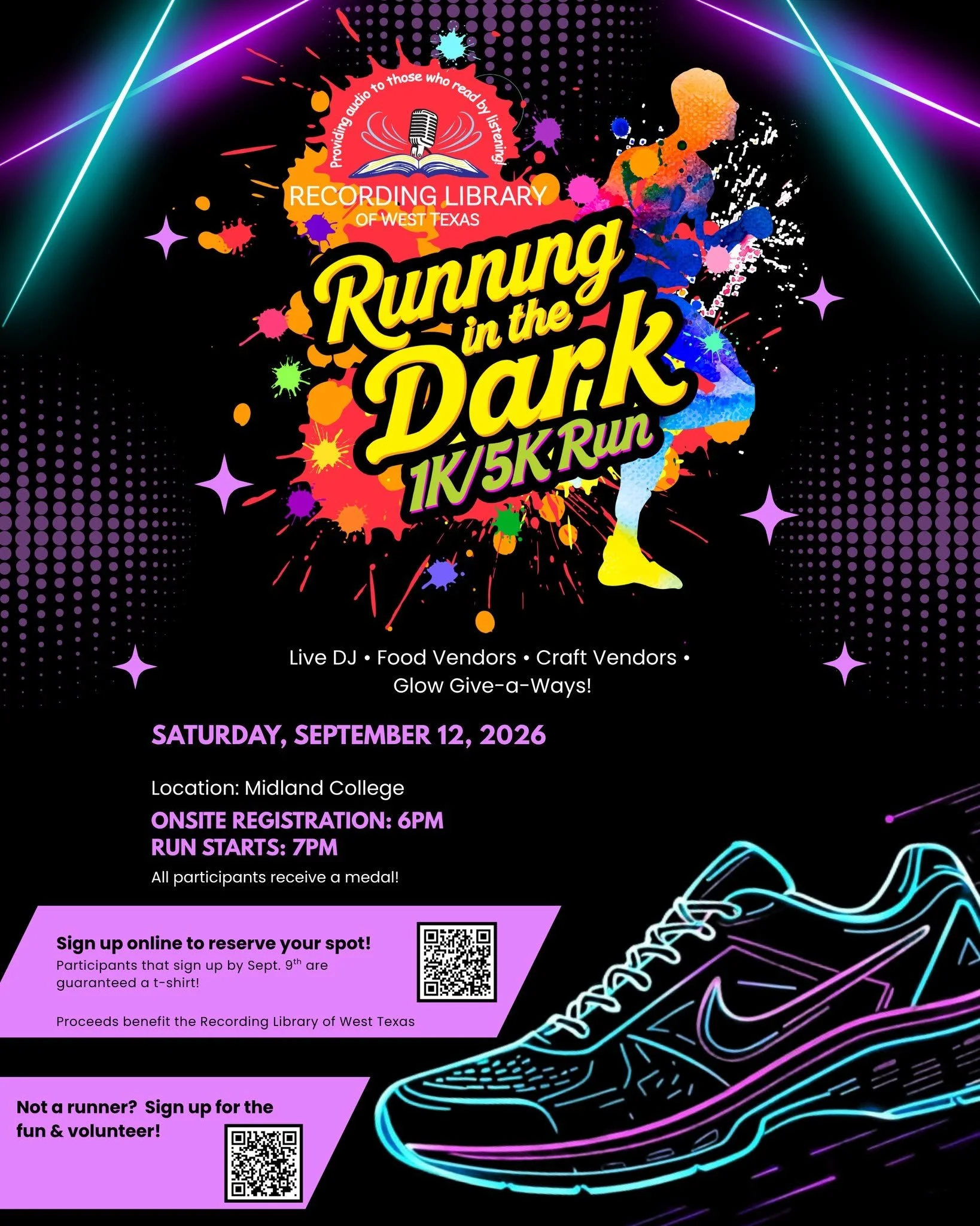 Running in the Dark 5k Run/1k Fun Walk