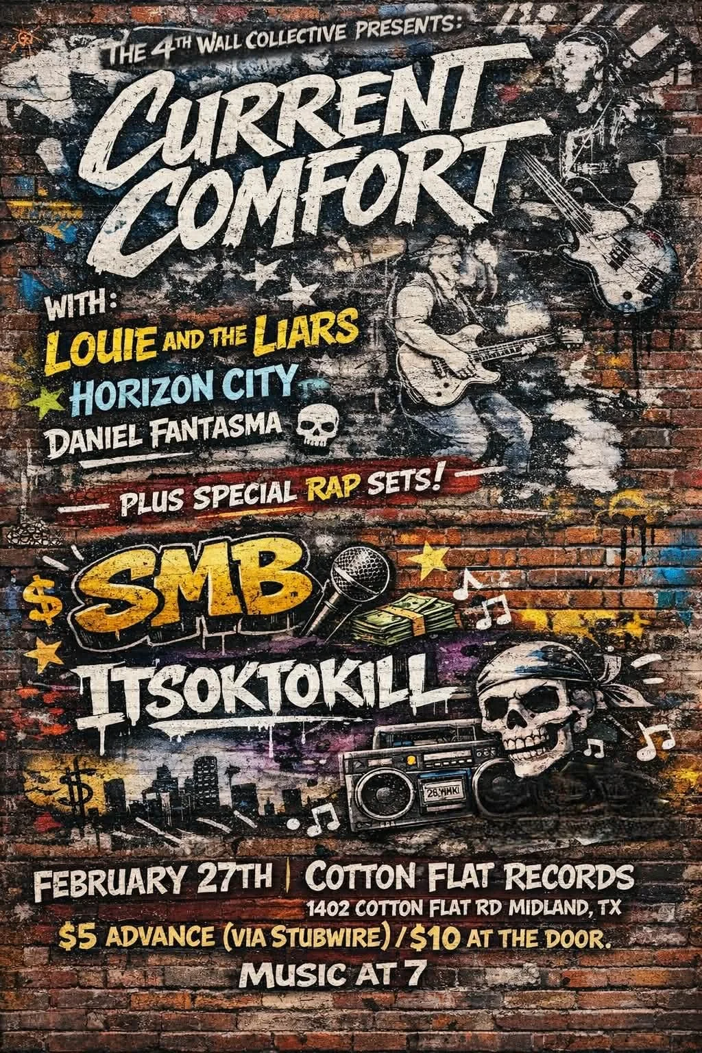 The 4th Wall Collective presents: Current Comfort at Cotton Flat Records