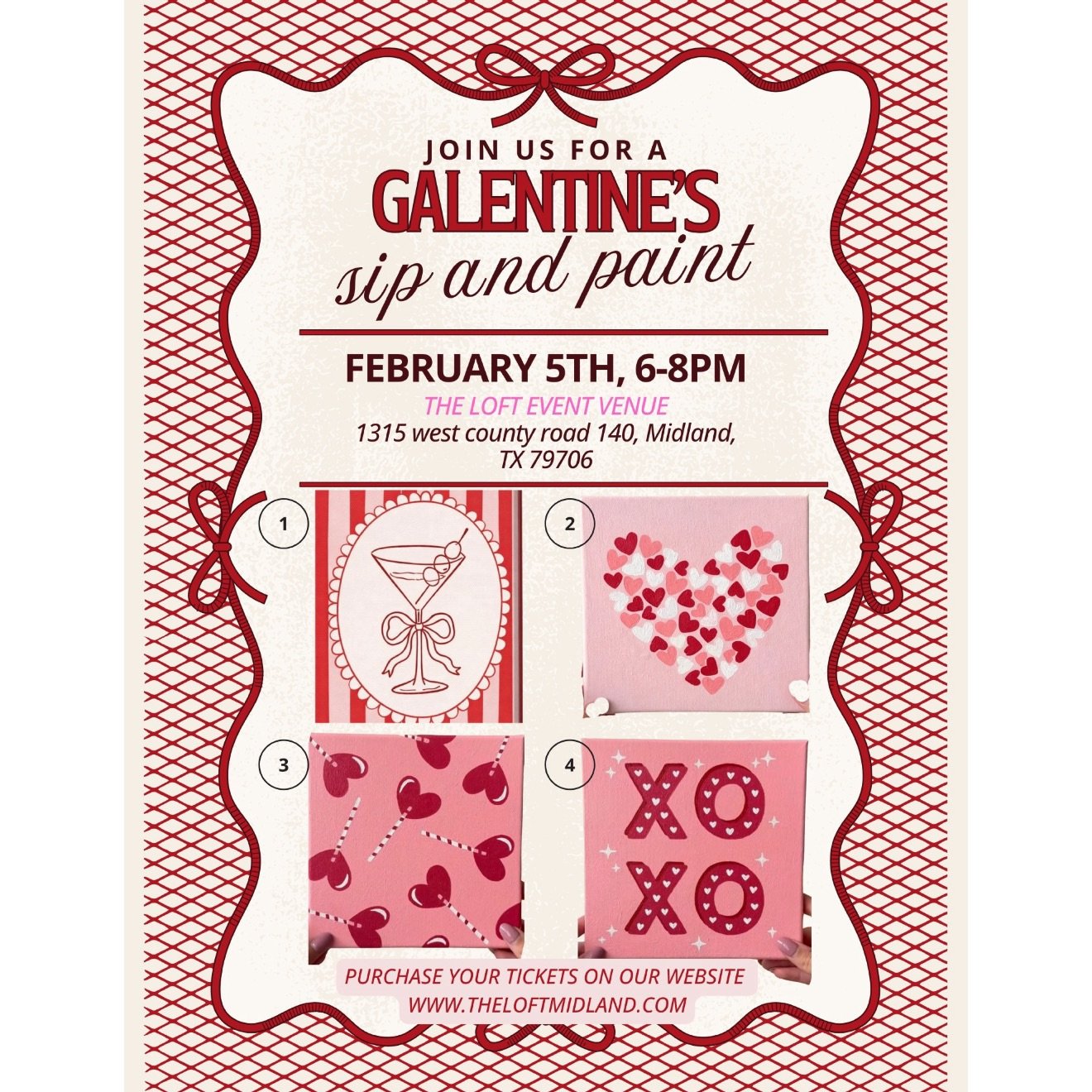 Galentines sip and paint