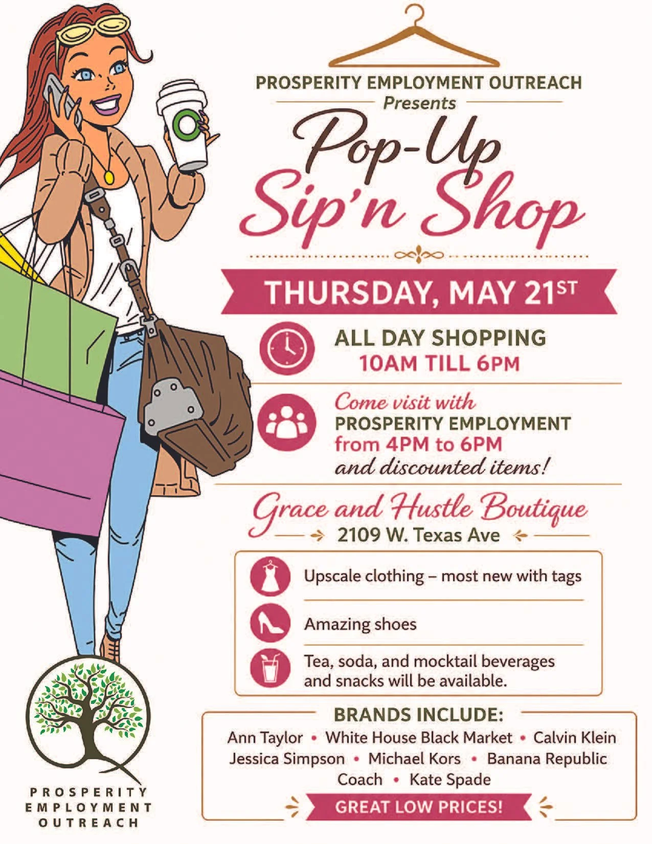 Pop-up Sip'n Shop