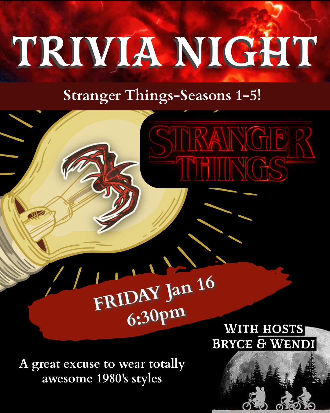 Stranger Things Trivia Night